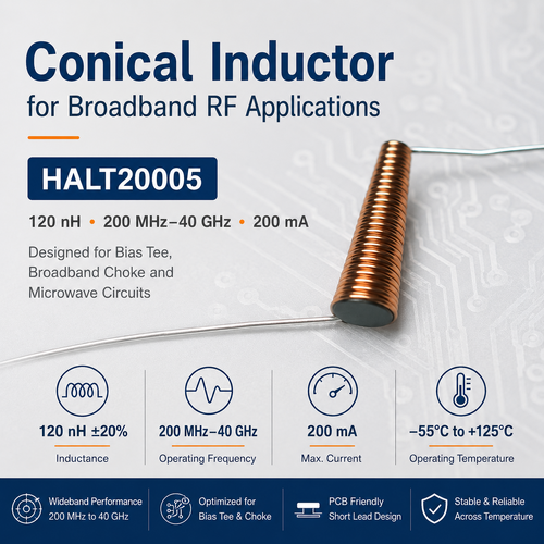 latest company news about How to Choose a Conical Inductor for Broadband RF Applications